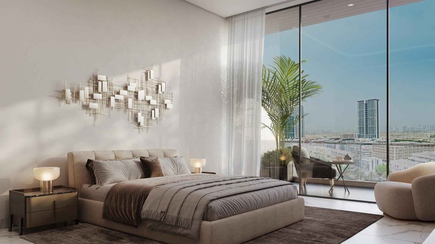 Квартира с 1 спальней в Sky Hills Residences 3, Джумейра Вилладж Серкл, ОАЭ № 63709