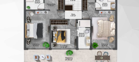 Villa 4+1 in Alanya, Turkey, Nr. 21998 16