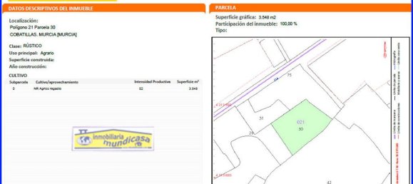 3548m² Land in Cobatillas, Spain No. 121253 2