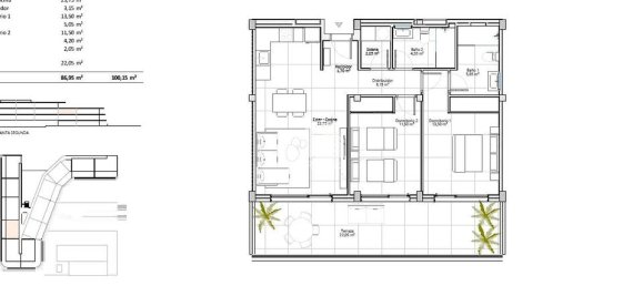 2 غرف نوم بانتهاوس في Adeje, Spain رقم 184678 2