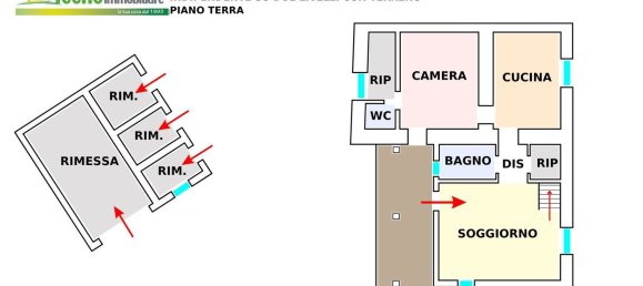 6غرفة منزل في Cellino Attanasio, Italy رقم 37451 35