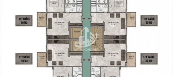 Wohnung 1+1 in Alanya, Turkey, Nr. 10576 7