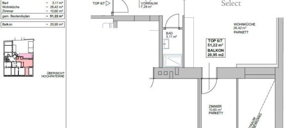 2 rooms Apartment in Meidling, Austria No. 261564 8