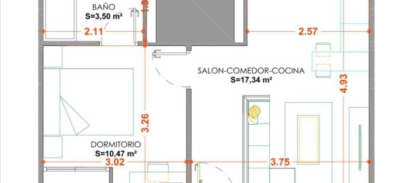 1 غرف نوم شقة في Salamanca, Spain رقم 18184 16