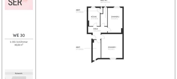 2-salle Appartement à Mariendorf, Germany No. 55833 4