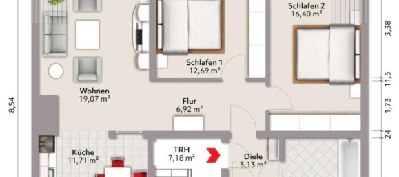 3-Zimmer Wohnung in Gelsenkirchen, Germany, Nr. 336470 4