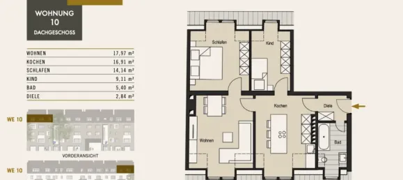 Квартира с 2 спальнями в Кёльн, Германия № 235662 8