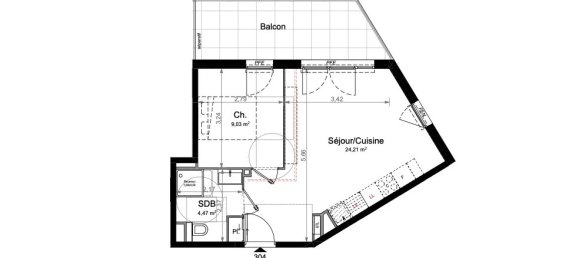 1 bedroom Apartment in Nice, France No. 2047 2