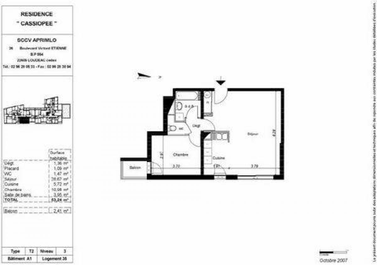 Studio-Eigentumswohnung in Loudeac, France, Nr. 36396