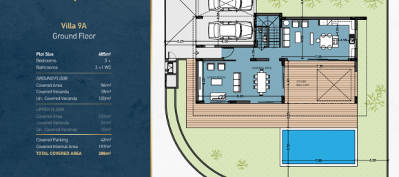 3 غرف نوم فيلا في Agios Athanasios, Cyprus رقم 19802 6