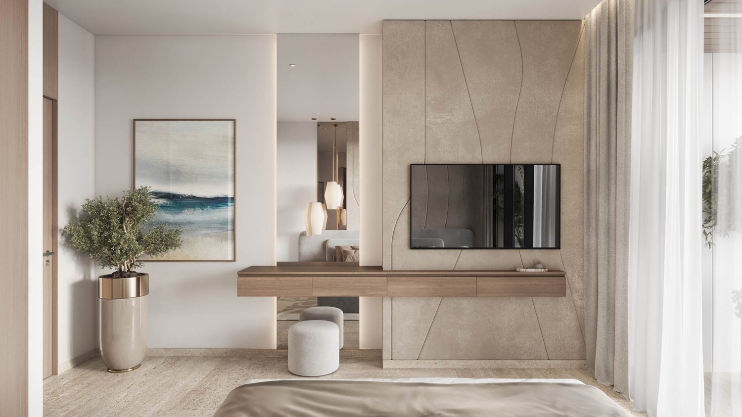 Квартира с 3 спальнями в SkyHills Astra, Аль-Барша, ОАЭ № 64615