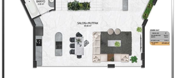 Вилла 3+1 в Аланья, Турция № 4935 12