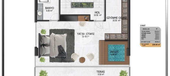 Вилла 3+1 в Аланья, Турция № 4935 19