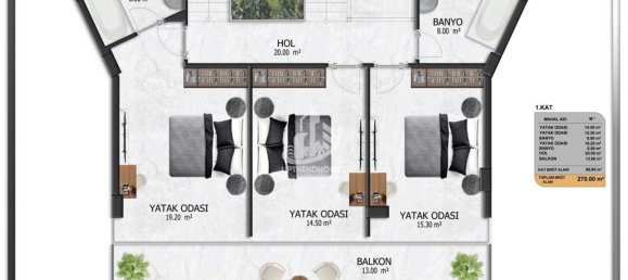 Вилла 3+1 в Аланья, Турция № 4935 14