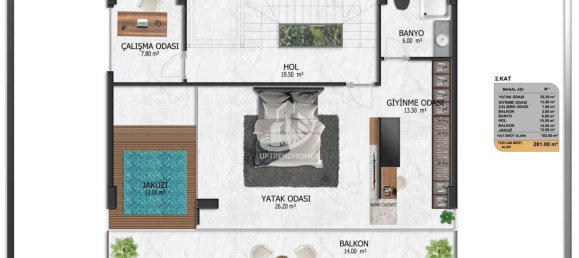 Вилла 3+1 в Аланья, Турция № 4935 16