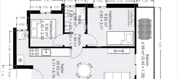 2 chambres Appartement à Castellon, Spain No. 133449 18