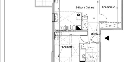 2 غرف نوم شقة في Neuilly-sur-Marne, France رقم 276281 12