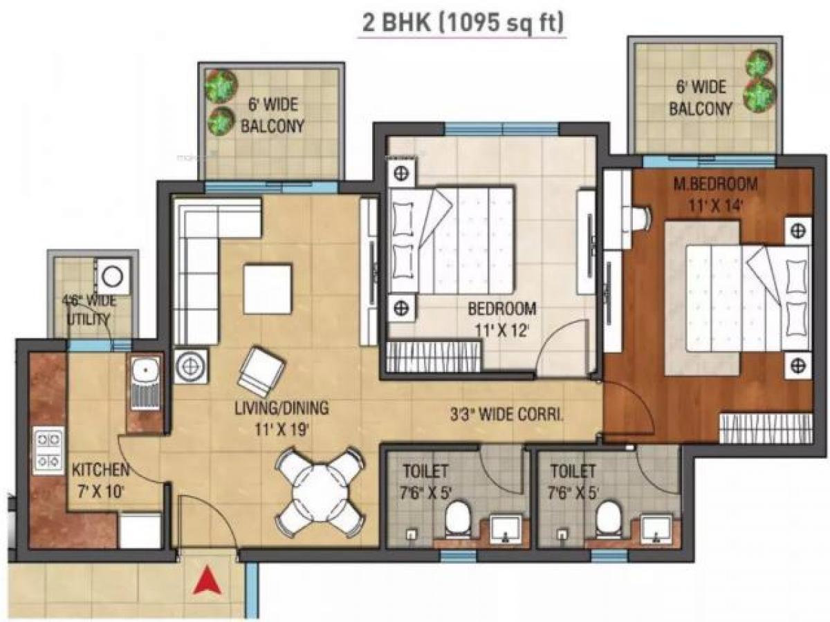 2 bedrooms House in Mohali, India No. 11728