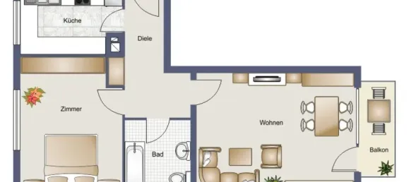 1 غرف نوم شقة في Offenbach, Germany رقم 219326 11