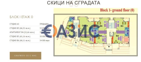 Apartamento de 1 dormitorio en Sozopol, Bulgaria No. 180 34