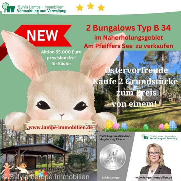 Bungalow de 2 dormitorios en Salzlandkreis, Germany No. 63698