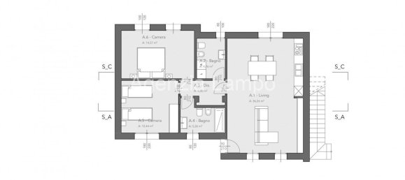Дом с 3 комнатами в Портогруаро, Италия № 220604 3