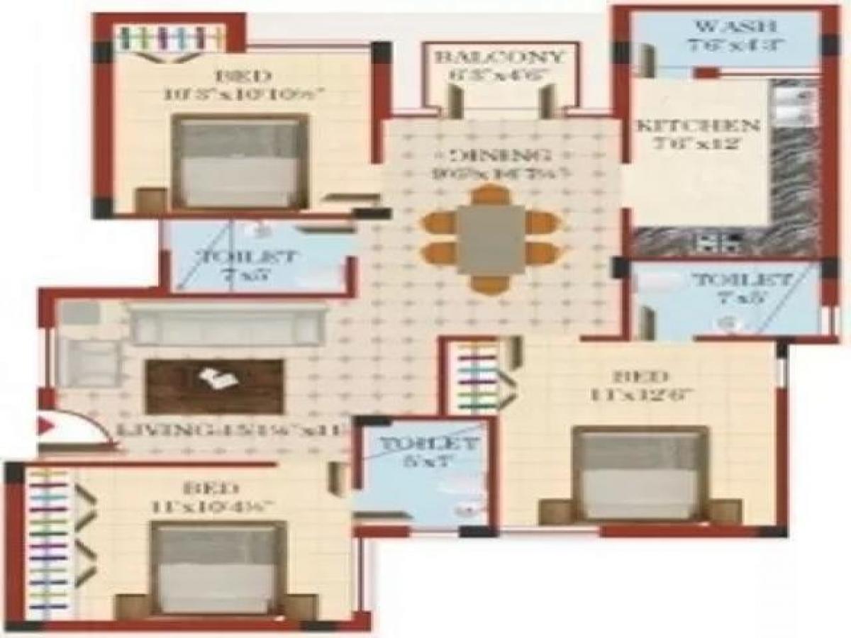 3 Schlafzimmer Haus in Chennai, India, Nr. 13372