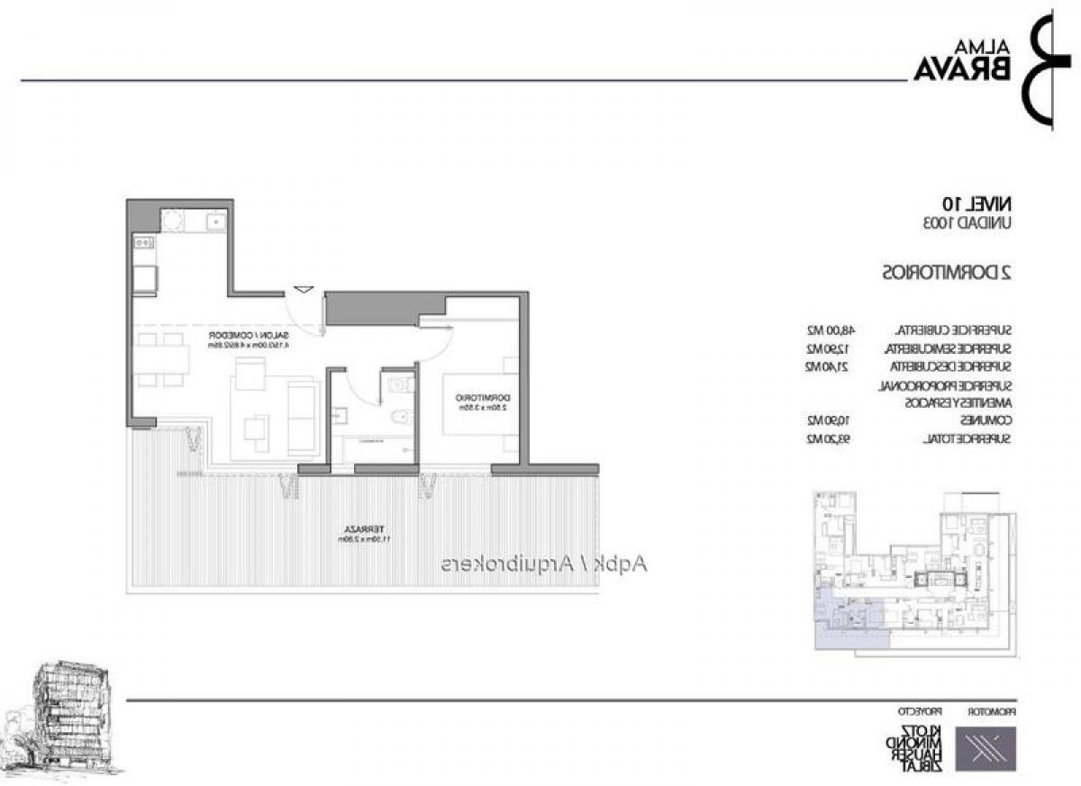 Studio in Montevideo, Uruguay No. 6670