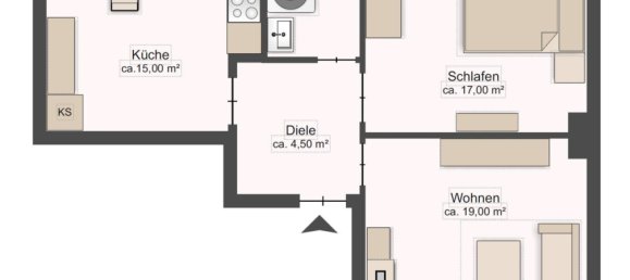 Apartamento de 2 divisões em Unna, Germany N.º 142664 10