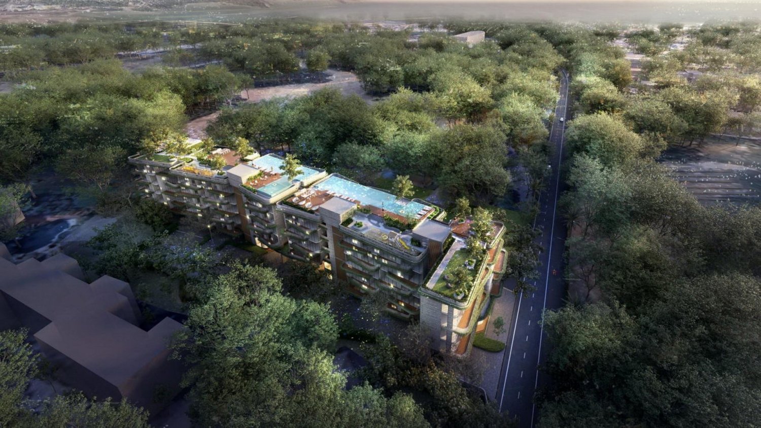 Кондоминиум  с 2 спальнями в Highland Park Condominium Bangtao Beach, Пхукет, Таиланд № 30547