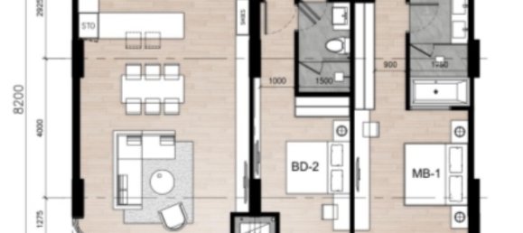 Кондоминиум  с 2 спальнями в Highland Park Condominium Bangtao Beach, Пхукет, Таиланд № 30547 9