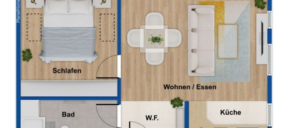 2غرفة شقة في Nordwestmecklenburg, Germany رقم 273801 8