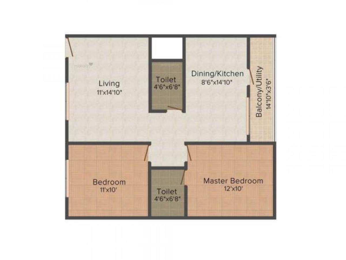 2 bedrooms House in Bangalore, India No. 1849