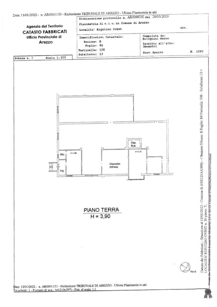 Склад 327м² в Ареццо, Италия № 324475