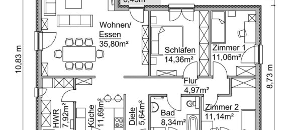 4-salle Bungalow à Brandenburg, Germany No. 78204 3