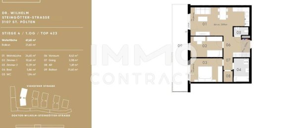 2 bedrooms Apartment in St. Polten, Austria No. 171219 15