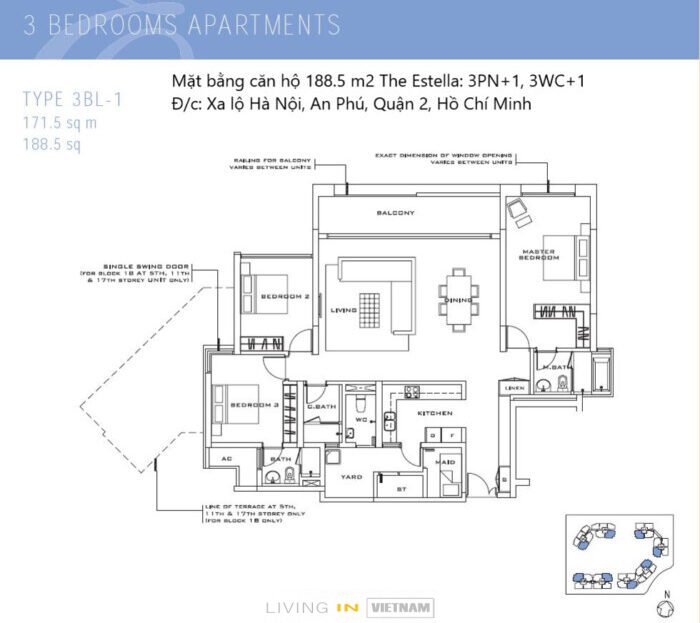 4 bedrooms Apartment in Ho Chi Minh, Vietnam No. 19097