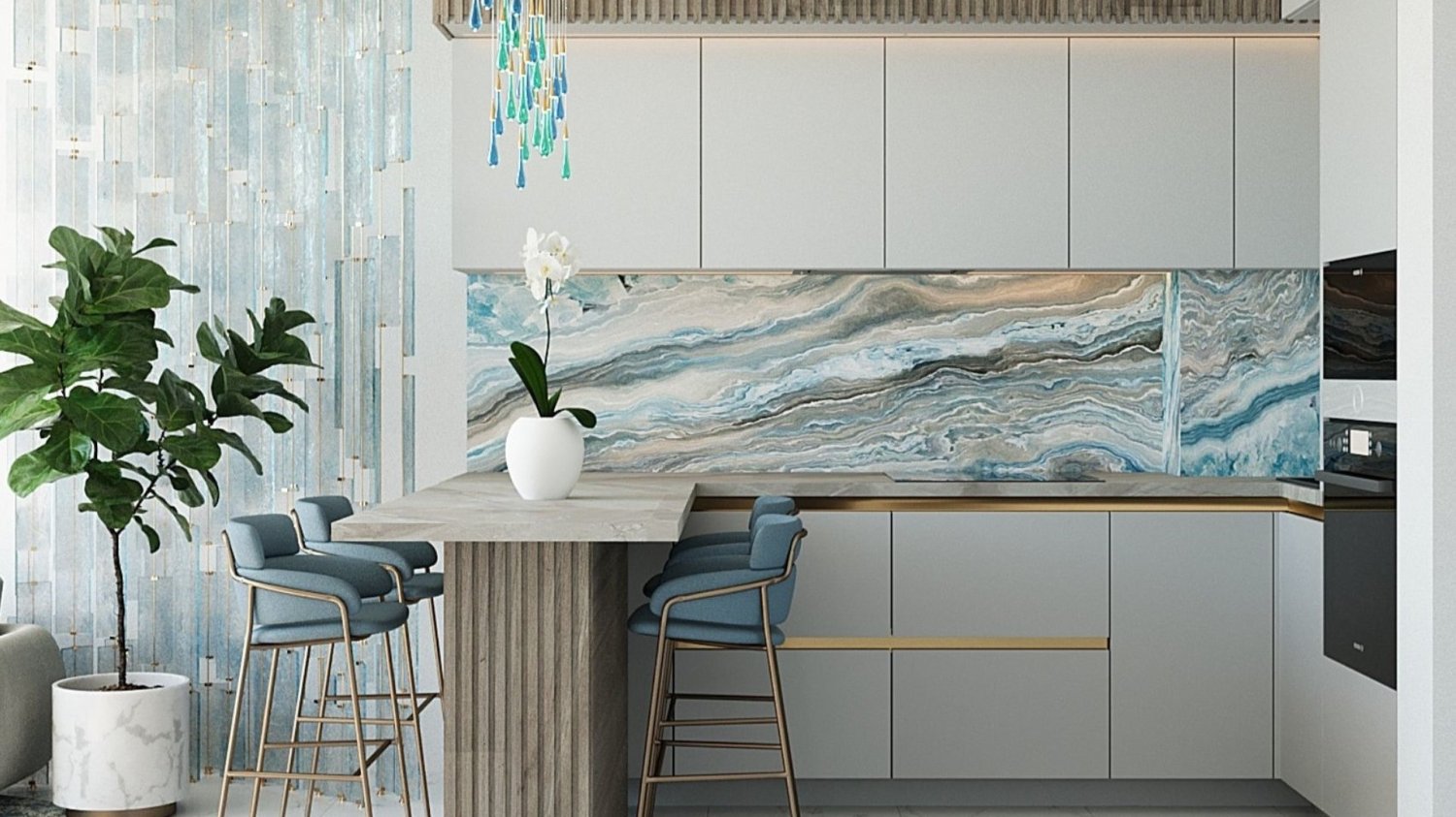 Apartamento de 1 dormitorio en MANTA BAY, Al Marjan Island, UAE No. 63985