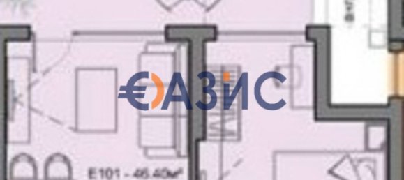 1 Schlafzimmer Wohnung in Sveti Vlas, Bulgaria, Nr. 623 3