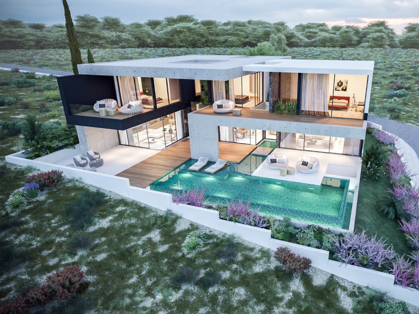 Вилла с 5 спальнями в Гермасойя, Кипр № 671