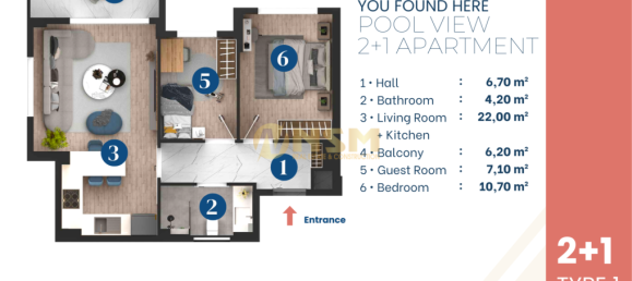 Apartment 1+1 in Antalya, Turkey No. 31160 10