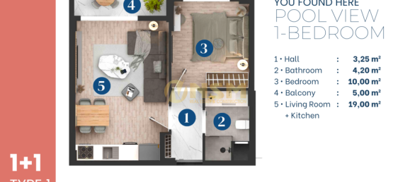 Apartment 1+1 in Antalya, Turkey No. 31160 9