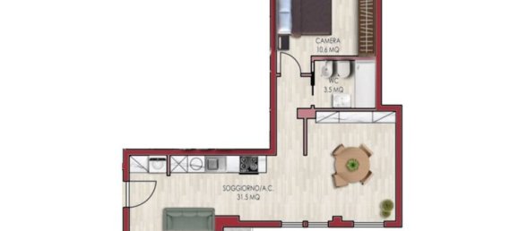 Apartamento de 2 habitaciónes en Rome, Italy No. 198737 53