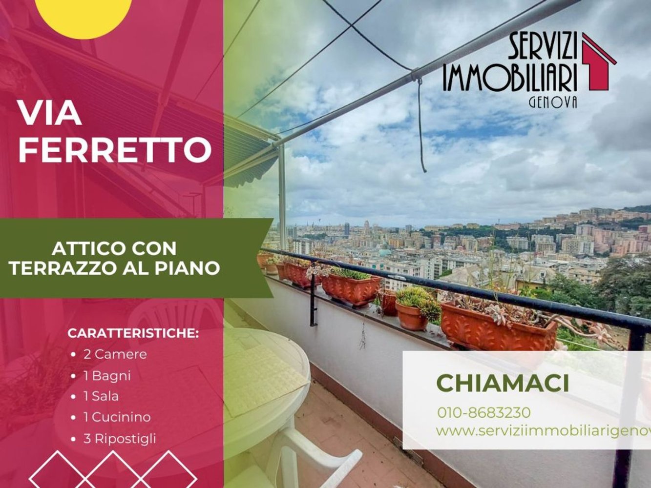 4-Zimmer Penthouse in Genoa, Italy, Nr. 70150