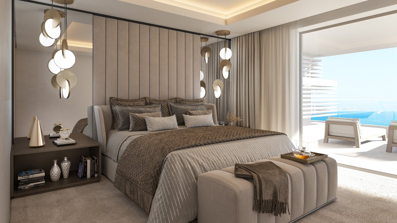 Apartamento de 3 dormitorios en Sierra Blanca Tower, Málaga, Spain No. 15479