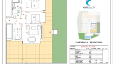 Квартира с 2 спальнями в Кантабрия, Испания № 182604