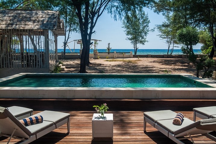 4 dormitorios villa en alquiler en Gili Trawangan, Gili Indah, North Lombok, West Nusa Tenggara, Indonesia № 3121