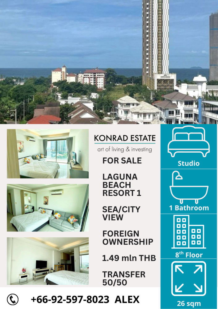 Studio à condo à Pattaya, Thailand No. 67295