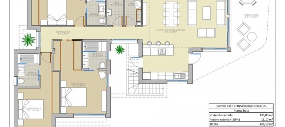 3 Schlafzimmer Villa in Pilar de la Horadada, Spain, Nr. 9268 9