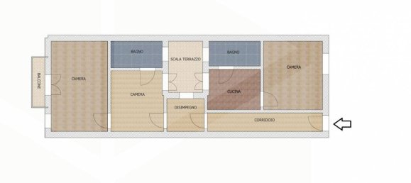 3 rooms Apartment in Matera, Italy No. 23114 21